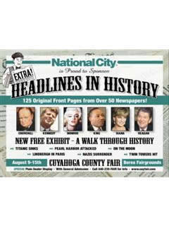 Headlines in History Exhibit at the Cuyahoga County Fair